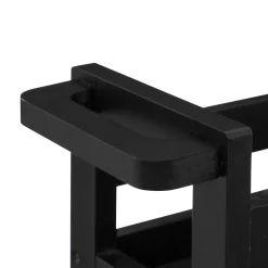 Desserte à roulettes 3 niveaux (40 x 15 x 75 cm) Colorama Noir