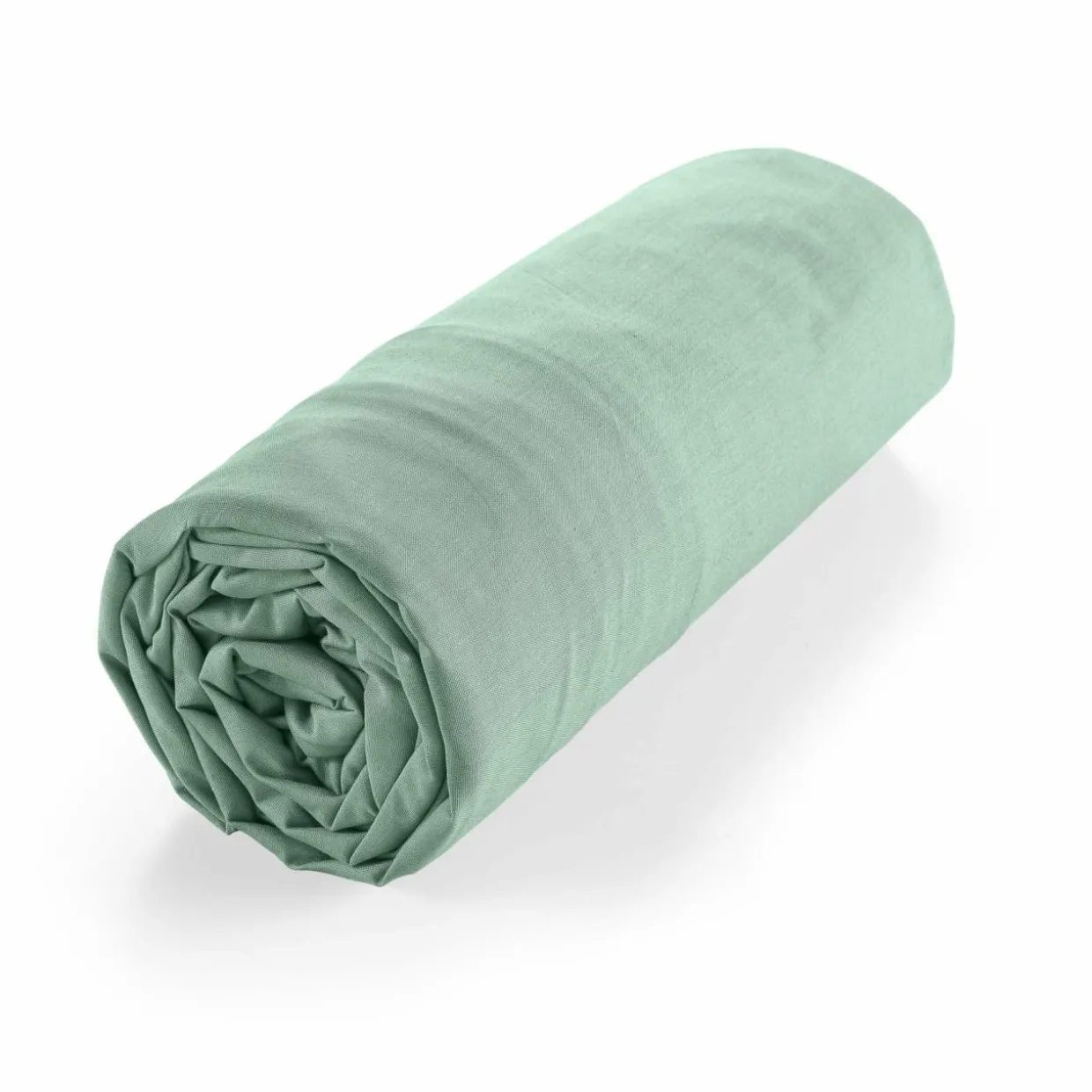 Drap housse coton bio (180 x 200 cm) Biolina Vert sauge