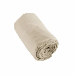 Drap housse flanelle de coton (200 x 200 cm) Nina Beige