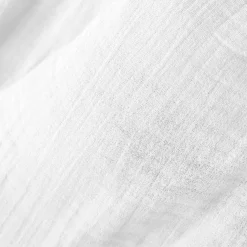 Drap housse gaze de coton (160 x 200 cm) Gaïa Blanc chantilly