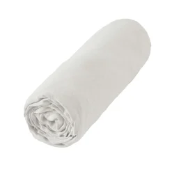 Drap housse lin lavé (140 x 190 cm) Louise Blanc