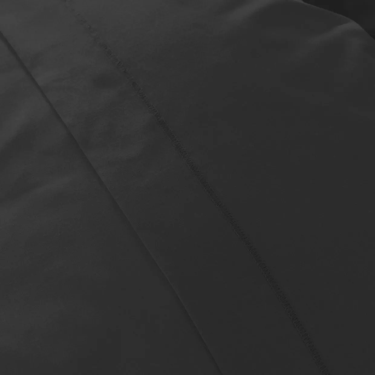 Drap housse percale de coton (90 x 200 cm) Cali Noir
