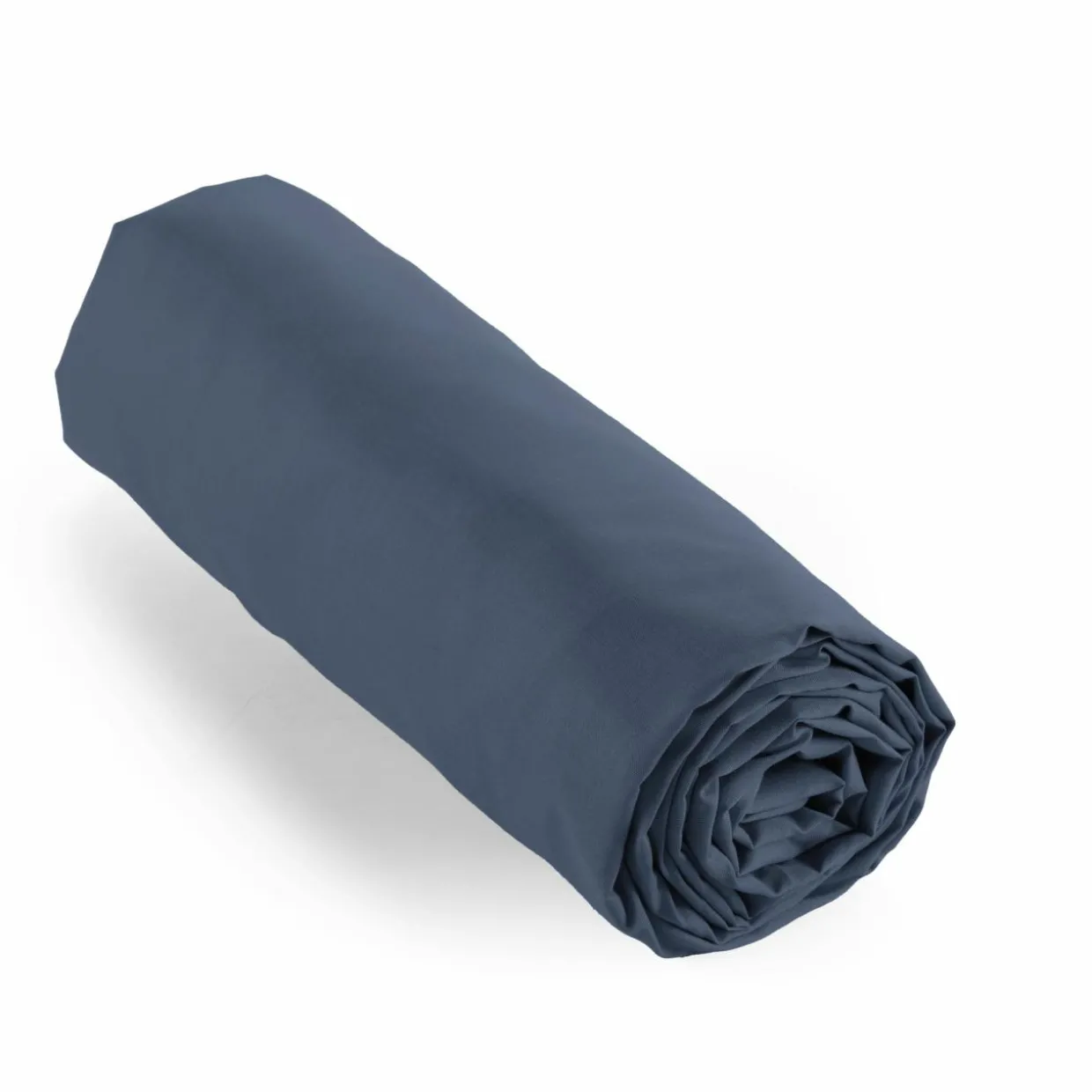 Drap housse percale de coton (90 x 200 cm) Cali Bleu marine