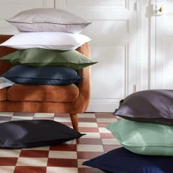 Drap housse percale de coton (140 x 200 cm) Cali Bleu marine