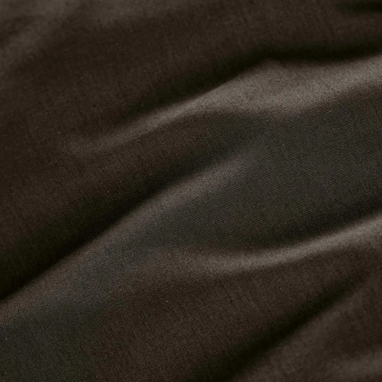 Drap housse percale de coton (160 x 200 cm) Cali Noir