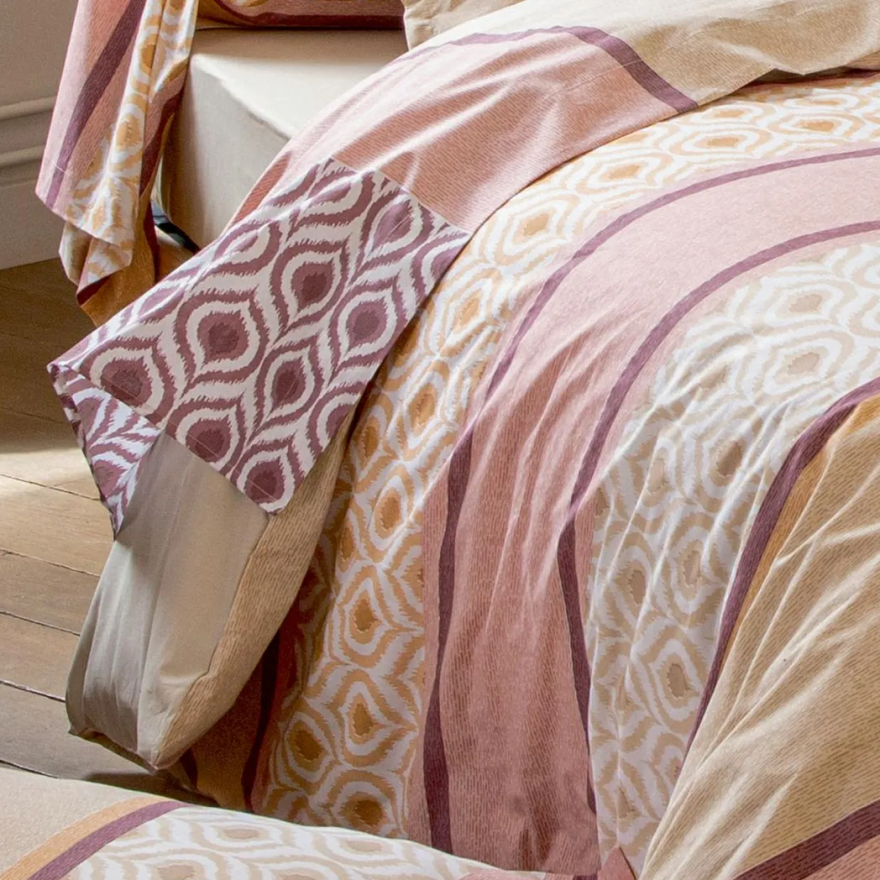 Drap plat coton (240 x 310 cm) Inouk Rose