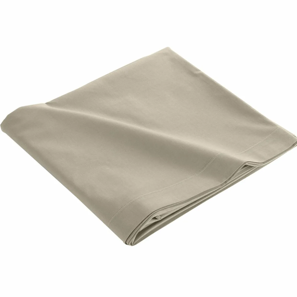 Drap plat coton bio (240 x 300 cm) Biolina Taupe