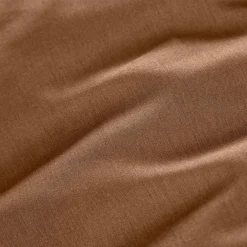 Drap plat percale de coton (240 x 300 cm) Cali Marron chocolat