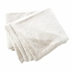 Édredon fausse fourrure (90 x 220 cm) Finn Blanc