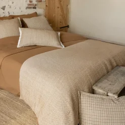 Edredon coton (90 x 220 cm) Jamy Marron