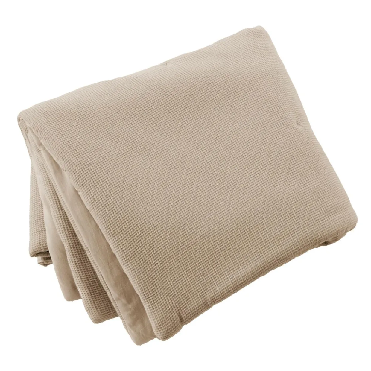 Edredon coton nid d'abeille (90 x 220 cm) Eva Ficelle