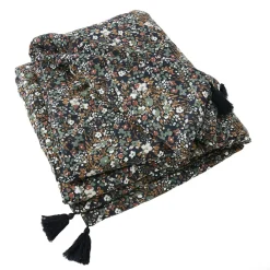 Edredon gaze de coton (90 x 200 cm) Constance Bleu nuit