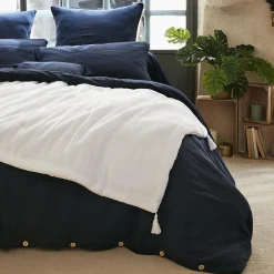 Edredon gaze de coton (90 x 200 cm) Gaïa Blanc chantilly