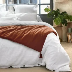 Edredon gaze de coton (90 x 200 cm) Gaïa Terracotta