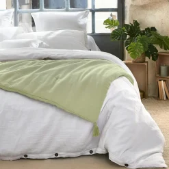 Edredon gaze de coton (150 x 150 cm) Gaïa Vert tilleul