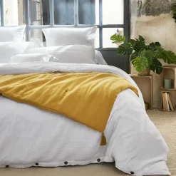 Edredon gaze de coton (90 x 200 cm) Gaïa Jaune safran
