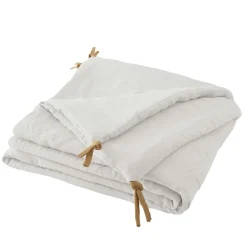 Edredon lin lavé (90 x 200 cm) Louise Blanc