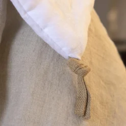 Edredon lin lavé (90 x 200 cm) Louise Blanc