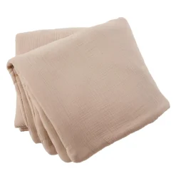 Edredon quadruple gaze de coton (90 x 220 cm) Victoria x Gaïa Ficelle