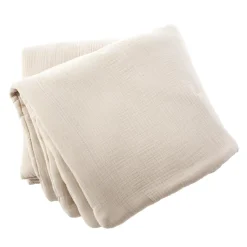 Edredon quadruple gaze de coton (90 x 220 cm) Victoria x Gaïa Beige pampa