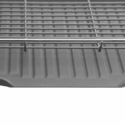 Egouttoir en métal 2 niveaux (50 x 30 cm) Actual Gris