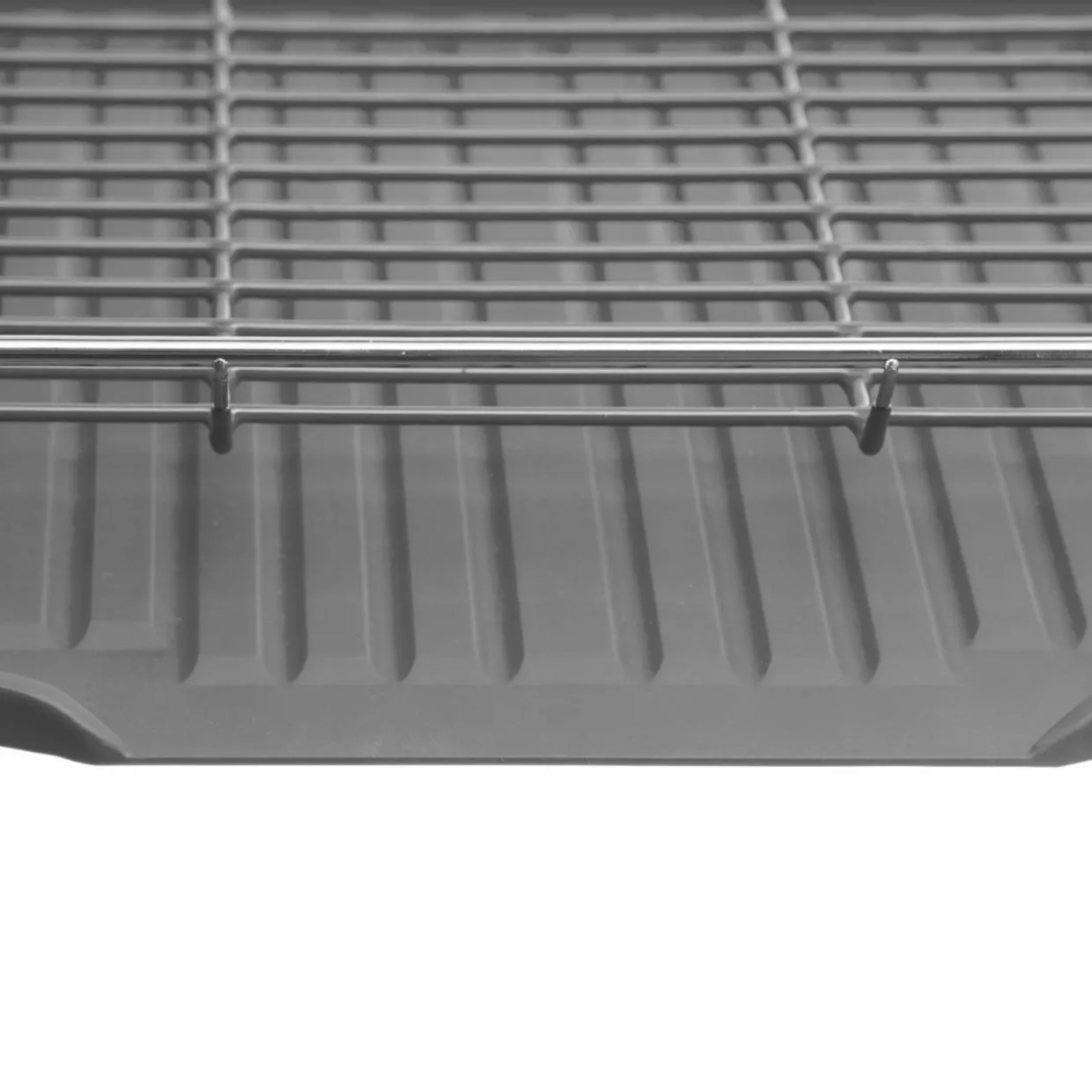 Egouttoir en métal 2 niveaux (50 x 30 cm) Actual Gris