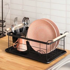 Egouttoir en métal (46 x 32 cm) Blackwood Noir