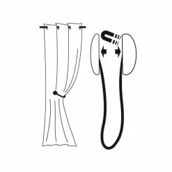 Embrasse rideau Newport Noire