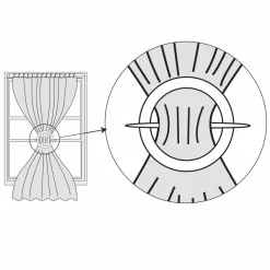 Embrasse rideau Suzon Gris anthracite