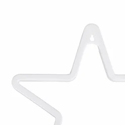 Enseigne lumineuse néon à piles (H26,8 cm) Étoile Jaune