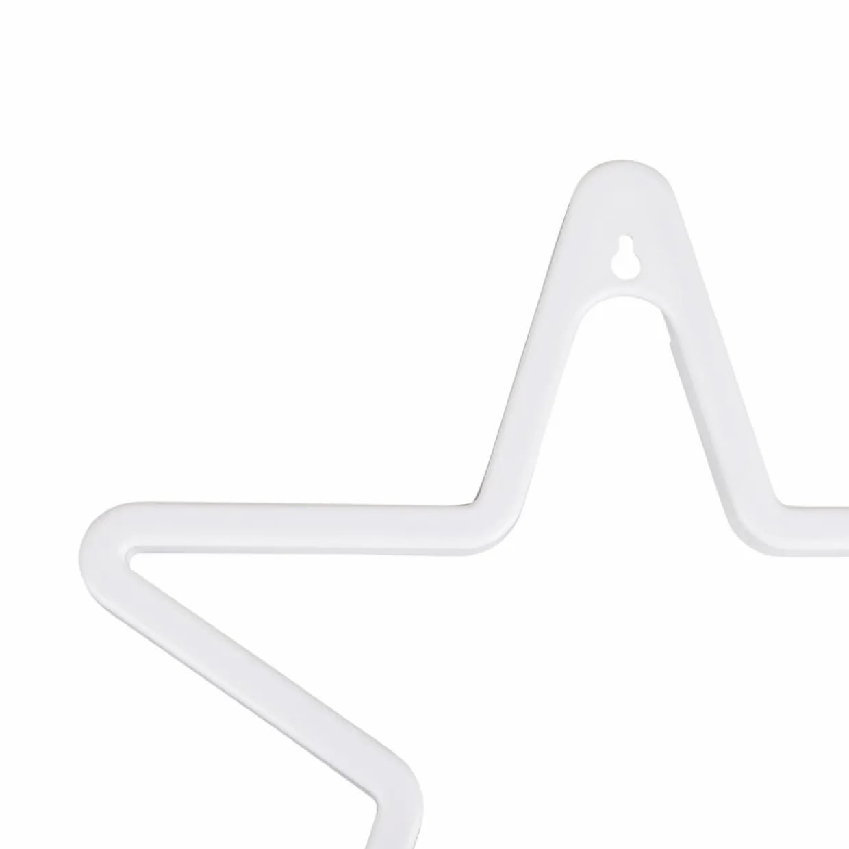 Enseigne lumineuse néon à piles (H26,8 cm) Étoile Jaune