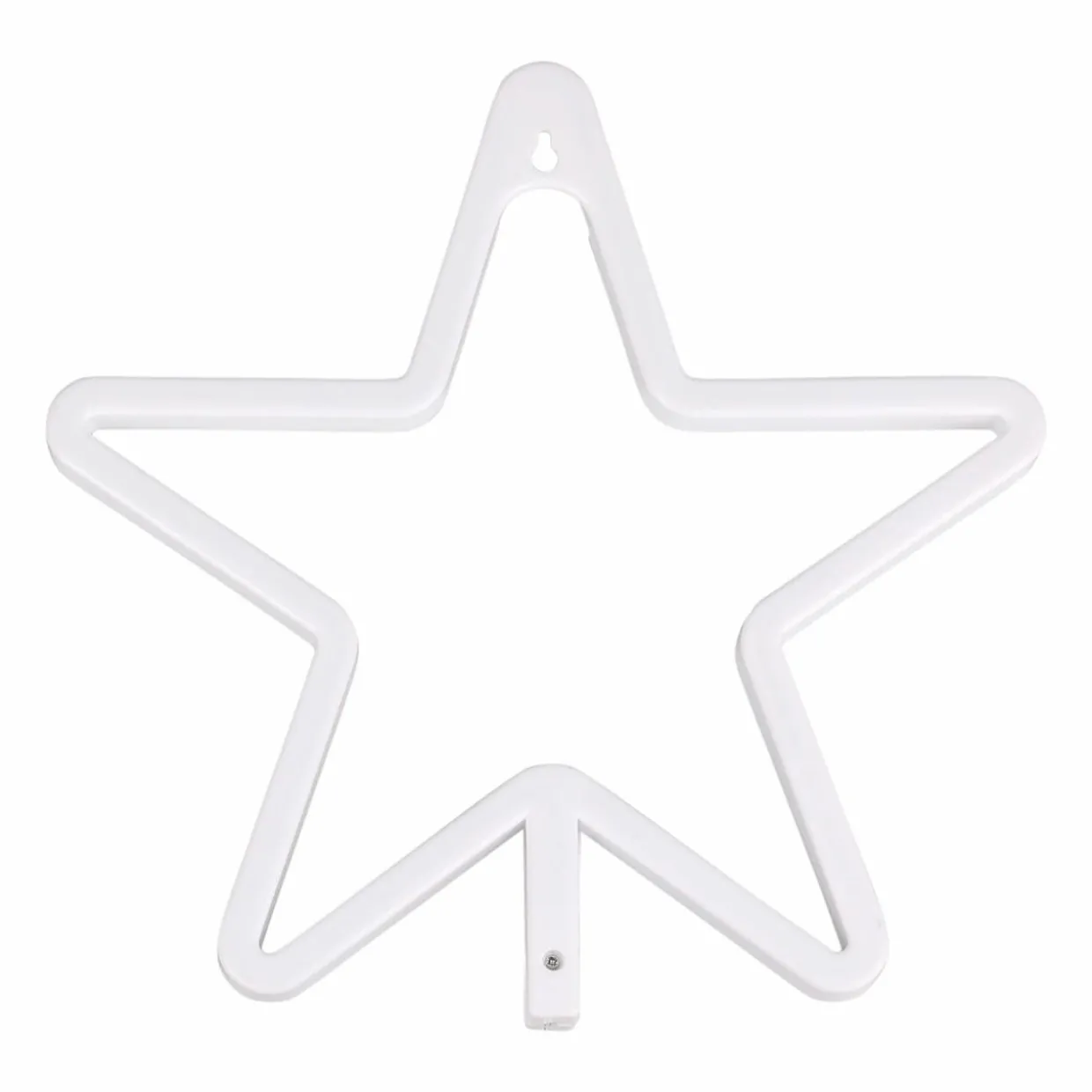 Enseigne lumineuse néon à piles (H26,8 cm) Étoile Jaune