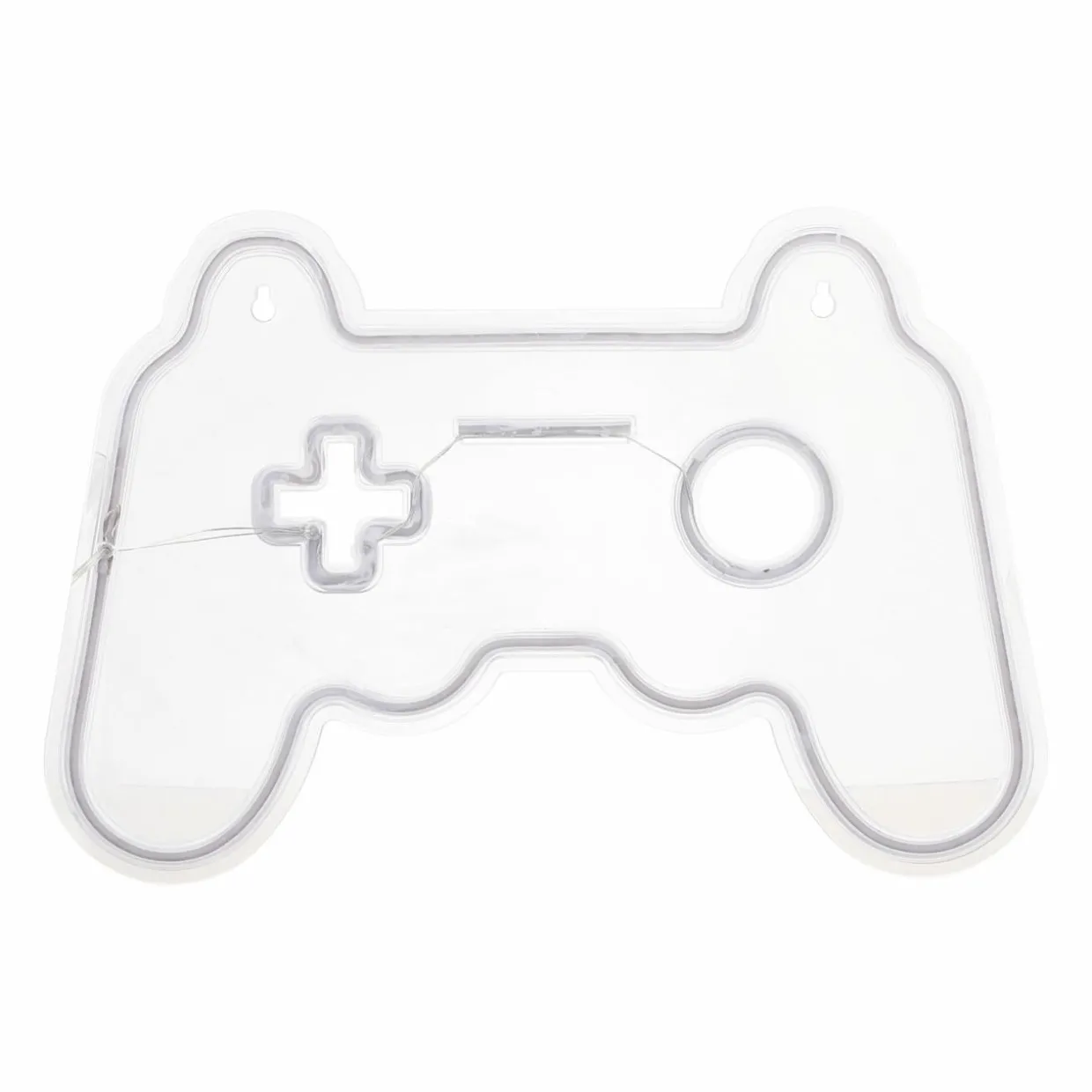 Enseigne lumineuse néon (H28 cm) Manette de jeux Bleu