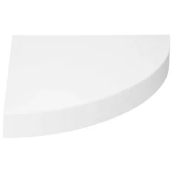 Etagère d'angle en bois (25 cm) Blanc