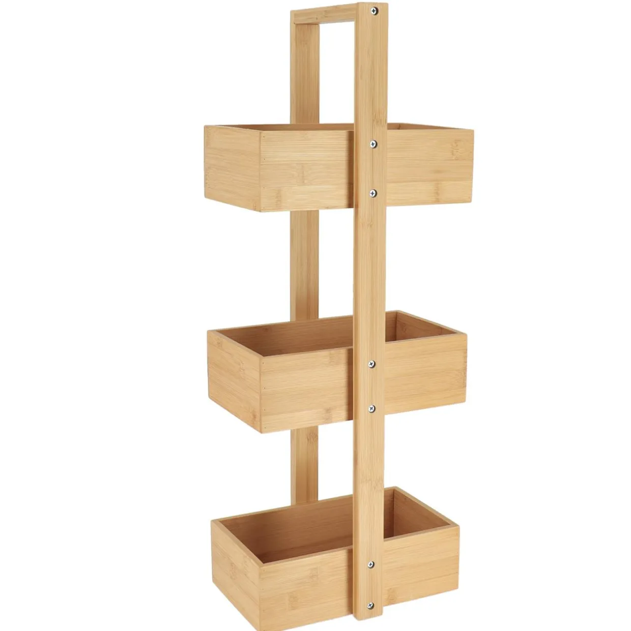 Etagère de salle de bain 3 niveaux (H66 cm) Bambou Naturel