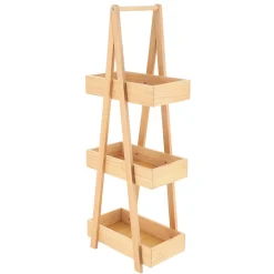 Etagère en bois 3 niveaux (H80 cm) Pyramide Naturel