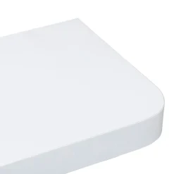 Etagère murale en bois (60 cm) Coins arrondis Fixy Blanche