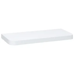 Etagère murale en bois (60 cm) Coins arrondis Fixy Blanche