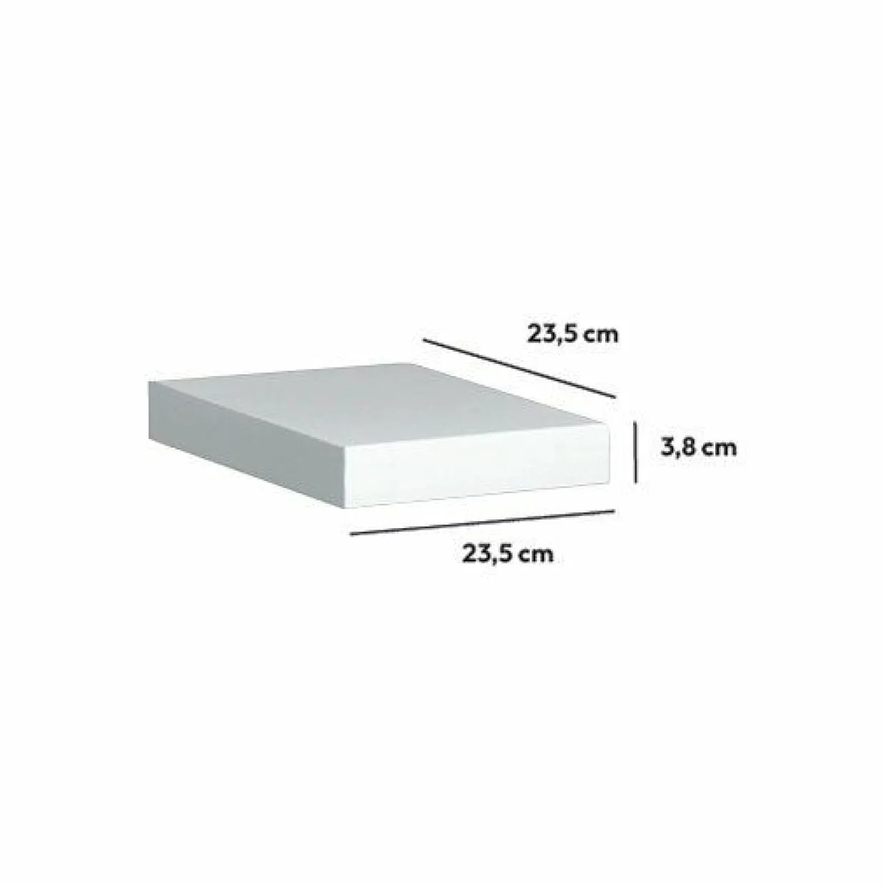 Etagère murale en bois (23,5 cm) Fixy Blanche