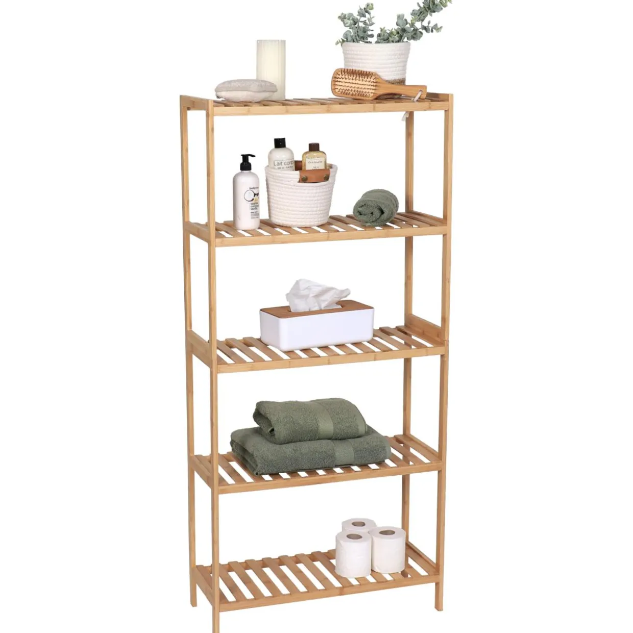 Etagère rangement en bambou (H130 cm) Harmonie Naturel