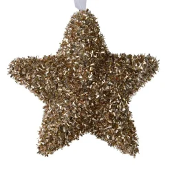 Etoile de Noël à suspendre (H11 cm) Oridée Marron glacé