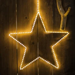 Etoile lumineuse à suspendre 175 LED (D58 cm) Kais Blanc chaud