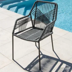 Fauteuil de jardin empilable Seville - Gris