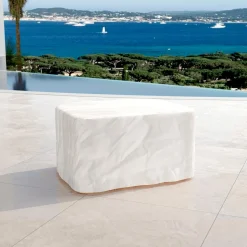 Fauteuil de jardin en bois teck Java Ecru