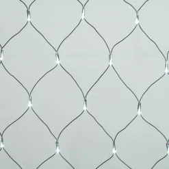 Filet lumineux à piles 1,80 m 192 LED Durawise Blanc froid