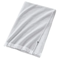 Fouta coton et éponge (95 x 180 cm) Naël Gris galet