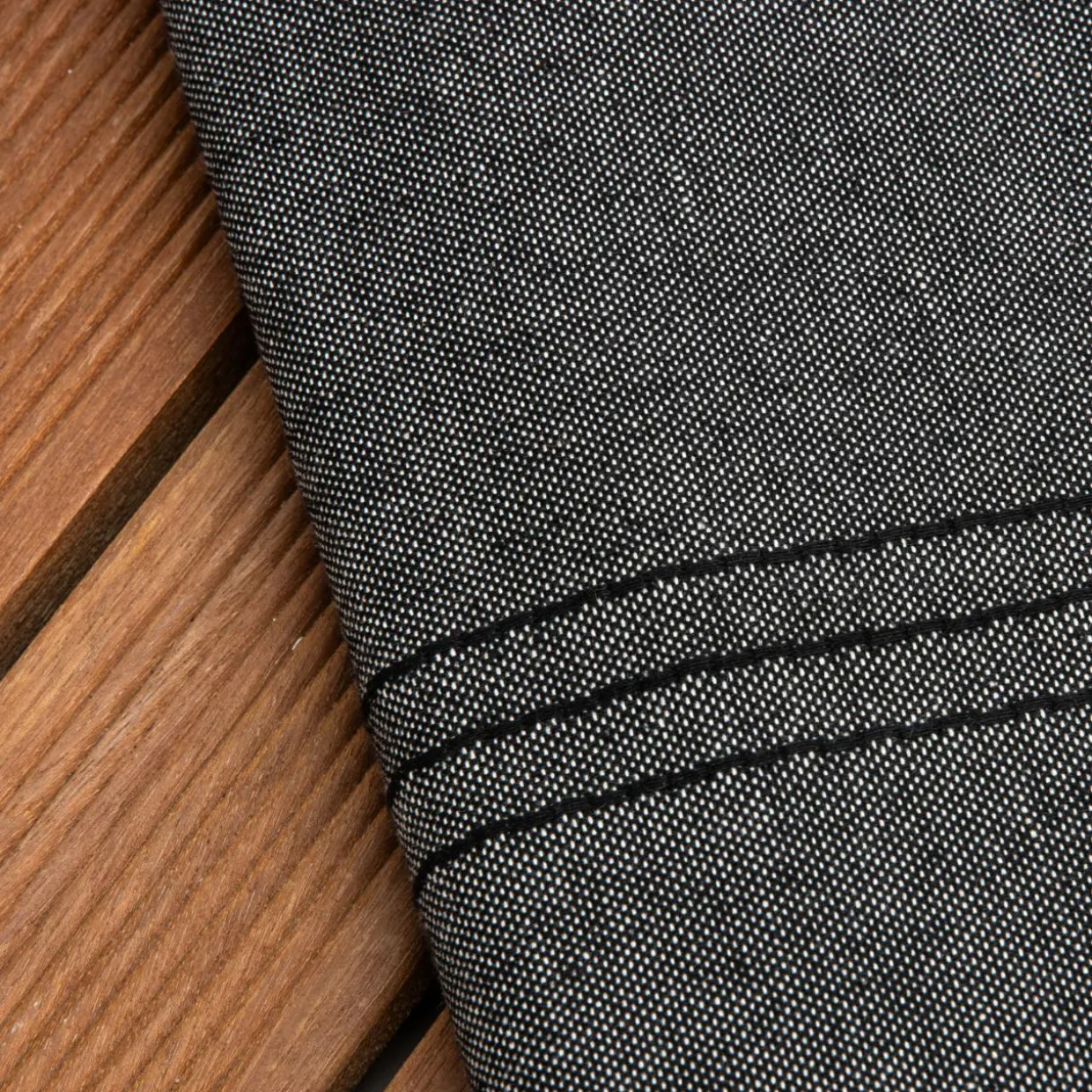 Fouta coton recyclé (100 x 200 cm) Sunshine Noire