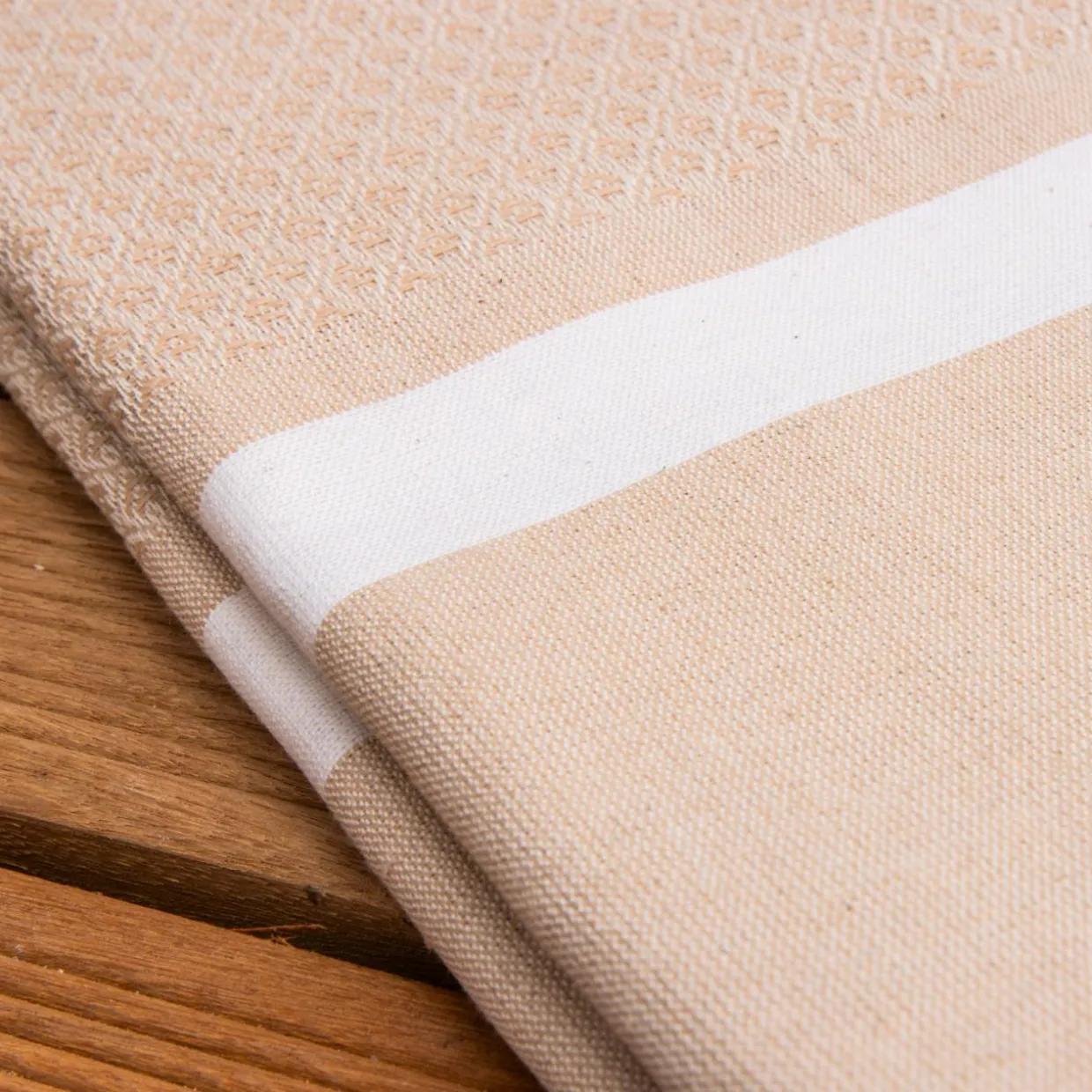 Fouta coton recyclé (100 x 200 cm) Selma Beige