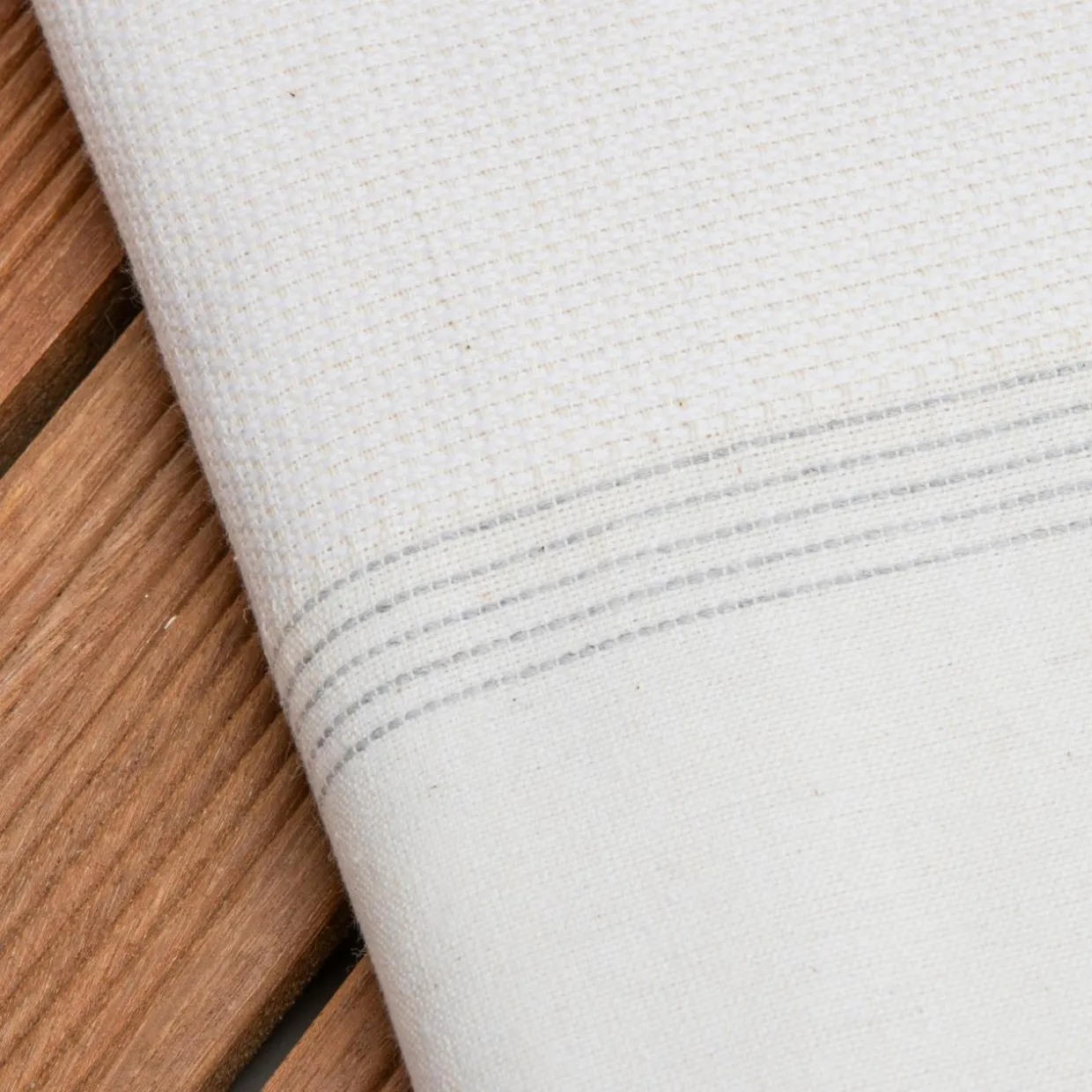 Fouta coton recyclé (100 x 200 cm) Beach Ecru