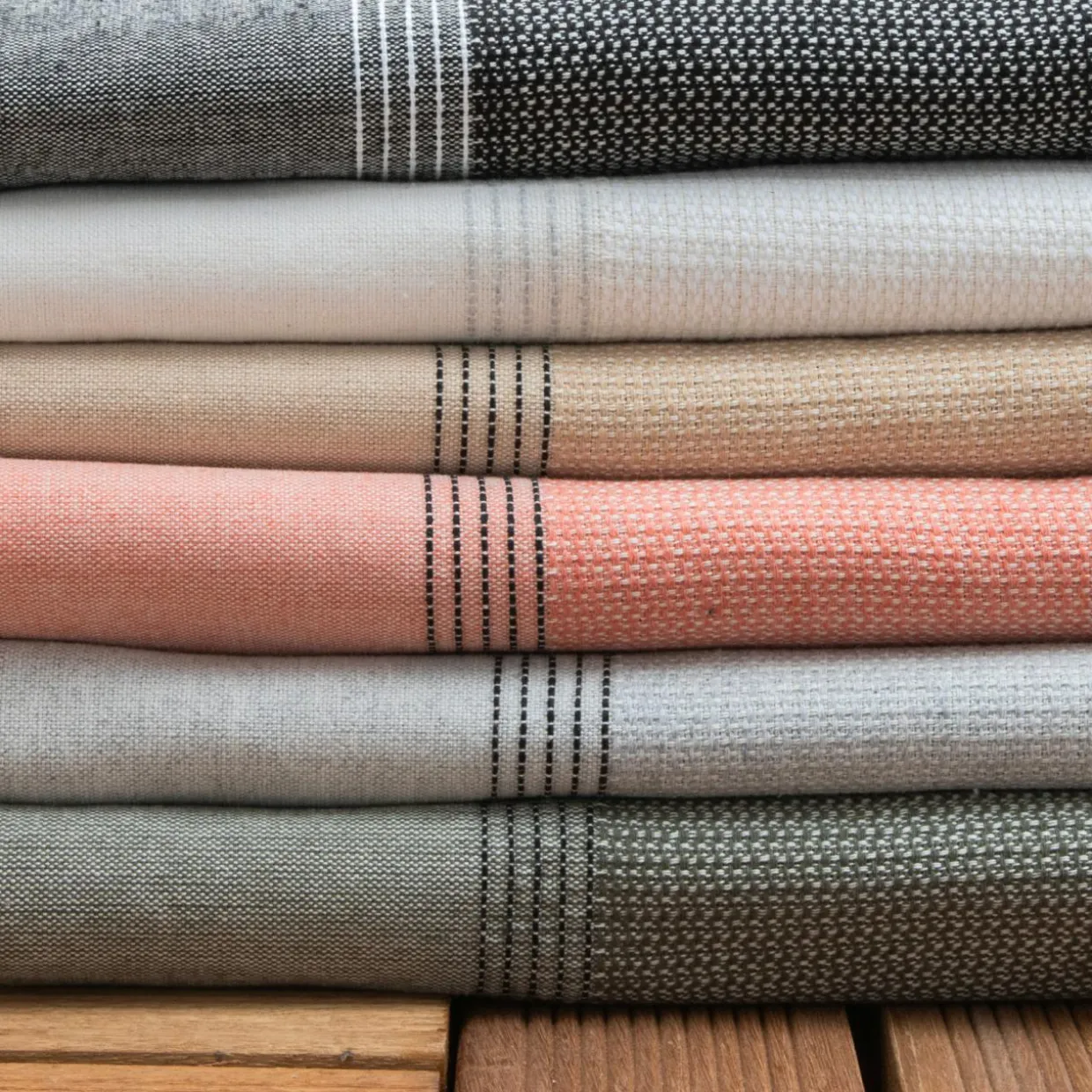 Fouta coton recyclé (100 x 200 cm) Beach Beige